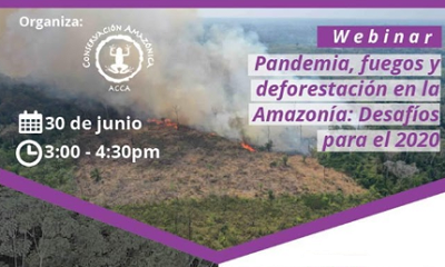 Pandemia, Fuegos y Deforestación en la Amazonía: Desafíos y herramientas de monitoreo y análisis geoespaciales